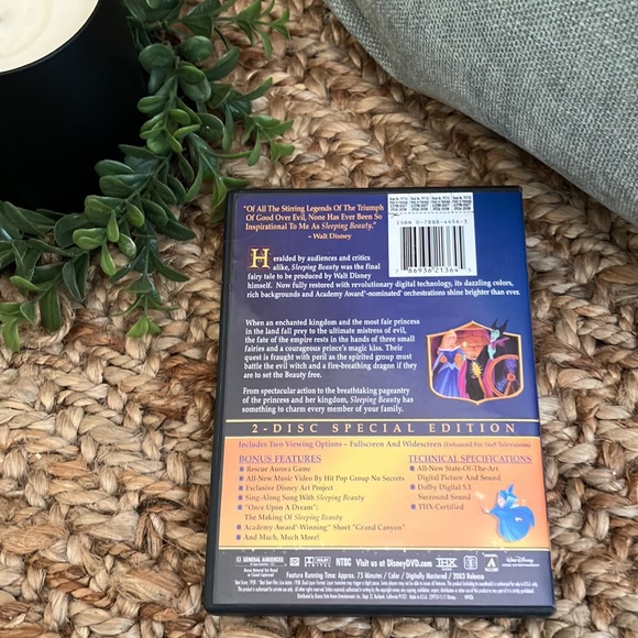 Disney Sleeping Beauty DVD 2 Disc Set Special Edition - Picture 2 of 4
